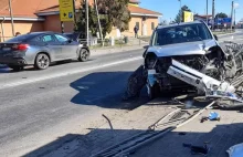 Pościg za skradzionym BMW X6 zakończony wypadkiem