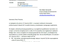 VAT na polski pellet utrzymany na 23% - na rosyjski gaz 8%