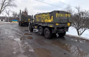 Wojna. Minionej doby ukraińska armia zniszczyła dwie rosyjskie kolumny