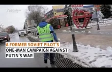 byly rosyjski pilot protestuje przeciwko wojnie
