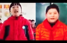 Chińskie dzieci nawołują do wojny atomowej.