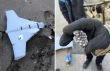 Rosyjski dron-kamikadze zestrzelony nad Kijowem. Spadł na budynek