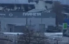 Ruskie czołgi w Mariupolu.