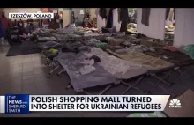 Poles turn shopping mall into shelter for Ukrainian refugees