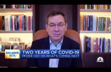CEO Pfizera o potrzebie wdrożenia czwartej dawki szczepionki na COVID