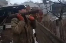 Ukraiński granatnik domowej roboty.