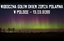 Widoczna gołym okiem zorza polarna w Polsce
