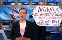 Rosja: Dziennikarka państwowej stacji protestowała na wizji przeciw wojnie