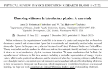 Observing whiteness in introductory physics: A case study