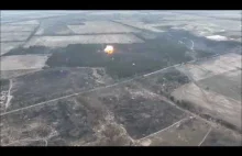 Ruski pułk ukryty w lesie zniszczony przez artylerię kierowaną dronem