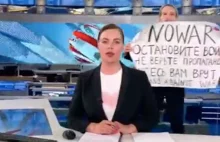 Dziennikarka, która protestowała w rosyjskiej telewizji zaginęła