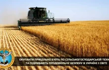 Rosyjska armia przeprowadza celowe ataki na sprzęt rolniczy Ukraińców