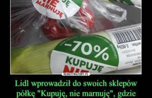 LIDL Nie kupuje i marnuje, czyli o wyrzucaniu jedzenia do śmieci