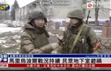 Z wojskiem ruskiego agresora podróżuje znany chiński reporter