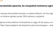 A jednak rosyjscy żolnierze giną masowo. Ponad 7.000 zabitych.