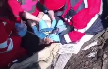 Drastyczne sceny ratowania dziecka po rosyjskich ostrzałach