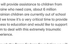 Roger Federer postanowił przekazać 500 000 dolarów na pomoc dzieciom!