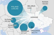 Do soboty odnotowano 3 389 044 uchodźców z Ukrainy. Ponad 2 mln jest w Polsce