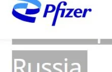 Pfizer będzie utrzymywać humanitarne dostawy leków dla Rosjan...........