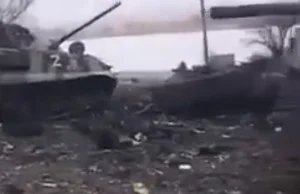 Zniszczony rosyjski konwój wojskowy