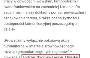 Andrzej Lepper wysyła polskich geodetów na Ukrainę (źr. ros.)