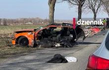 Koszmarny wypadek pod Świdnicą. Nie żyje młody kierowca