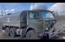 Wojna Rosji z Ukrainą - zniszczone rosyjskie maszyny