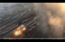Bombardowanie zakładów "Azowstal" w Mariupolou