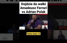 dojdzie do walki amadeusz ferrari vs adrian polak fame mma 13 #shorts