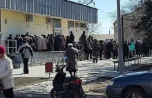 Rosjanie próbują wprowadzić ruble w okupowanym ukraińskim mieście