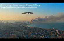 Pełne nagranie ze zniszczenia rosyjskiego okrętu desantowego "Orsk" w Berdiańsku