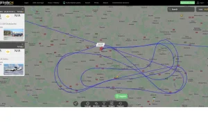 Tankowanie w powietrzu E-3A Sentry z KC-135R Stratotanker