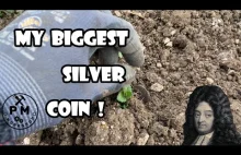 Piękna srebrna moneta - wykopki UK