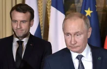 Macron obawia się eskalacji po tym jak Zełenski nazwał Putina "rzeźnikiem"