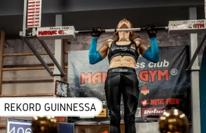 Paula Gorlo już z oficjalnym rekordem Guinnessa w podciąganiu na drążku w 24h
