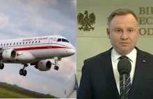 Duda chce poznać winnych przerwanego lotu do Rzeszowa na spotkanie z...