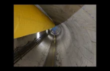 Wnętrze budowanego tunelu średnicowego w Łodzi - stan na listopad 2021