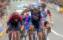 Ronde van Vlaanderen 2022. Mathieu van der Poel po kuriozalnym finiszu