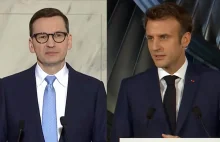 Morawiecki ostro do Macrona: „ze zbrodniarzami się nie debatuje”