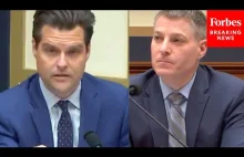 'Chcę wiedzieć, gdzie jest laptop Huntera Bidena' Matt Gaetz pyta wiceszefa FBI.