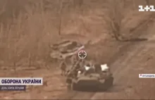Rosyjska kolumna próbująca przebić się w obwodzie donieckim