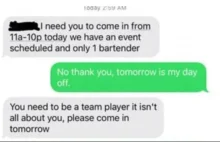 Barman zrezygnował z pracy po tym, jak szef zakazał mu picia w czasie wolnym