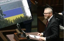 Burza w Sejmie. Braun zażądał usunięcia flag Ukrainy