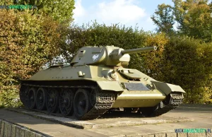 Czołg-pomnik T-34 na Alei Zwycięstwa w Gdańsku