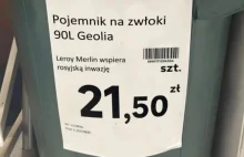 Na etykietach w Leroy Merlin informacje o ludobójstwie w Ukrainie