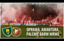 GKS KATOWICE - WIDZEW ŁÓDŹ 0:2. Oprawa, awantura i palenie barw WRWE