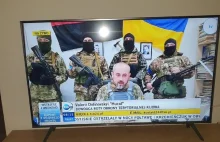 Banderowska symbolika i swastyka w materiałach TVN24 z Ukrainy.