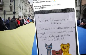 Łódź. Dziewczynka z Ukrainy oferuje pomoc w wyprowadzaniu psów