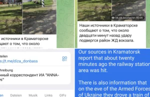 Ruskie media jako pierwsze podały informacje o udanym ataku w Krematorsku