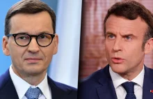 Emmanuel Macron atakuje Mateusza Morawieckiego. "Skrajnie prawicowy antysemita"